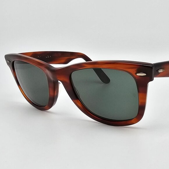 Ray-Ban B&L L2052 Wayfarer Mock Tortoise Frame G15 Glass Lens Sunglasses 5022 - Picture 1 of 16